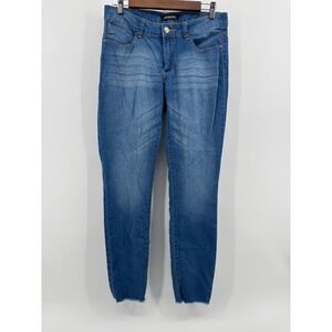 Generra Skinny Jeans Womens 9 Blue Denim Stretch Whiskered BJ2031C5